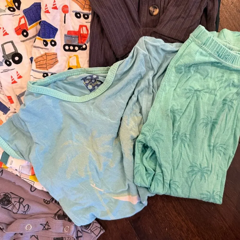 BUNDLE LOT Boys Pajamas SZ 0-3 Months to 7/8T Includes 11 Items Brands Assorted